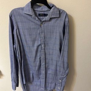 Men’s large Polo by Ralph Lauren blue long sleeve button down